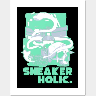 Sneaker Holic Mint Foam Posters and Art